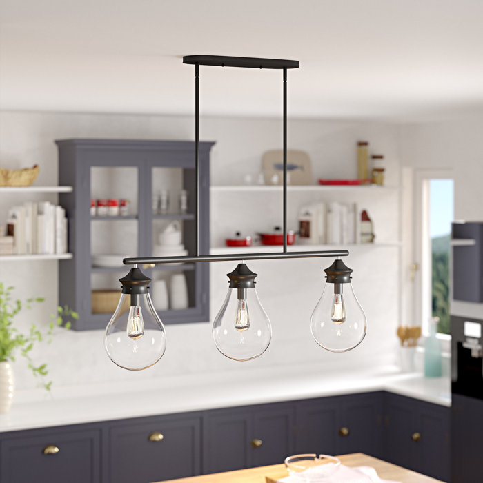 Breakwater Bay Hartell 3 Light Kitchen Island Globe Pendant Wayfair